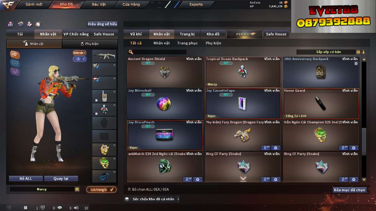 shop acc cf uy tin gia re
